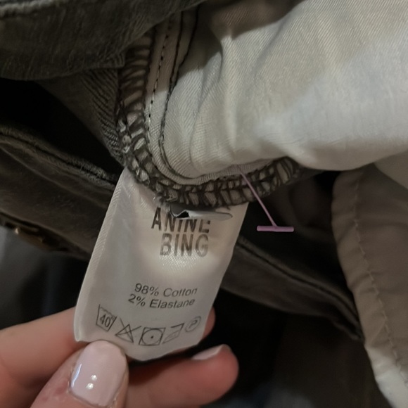 Anine Bing Women's Grey Double Zip Skinny Jeans - 25 - Picture 6 of 9